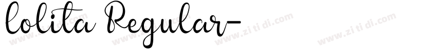 Lolita Regular字体转换